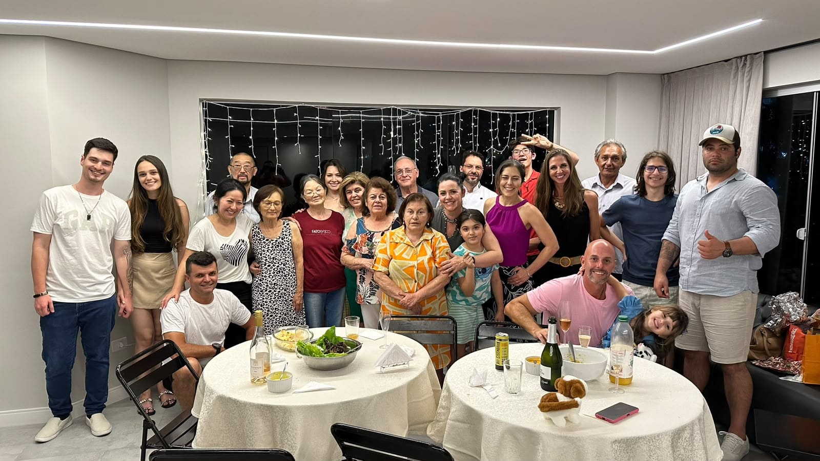Francisco reunido com a família